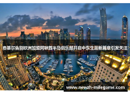 费基尔告别欧洲加盟阿联酋半岛俱乐部开启中东生涯新篇章引发关注 费基尔告别欧洲加盟阿联酋半岛俱乐部开启中东生涯新篇章引发关注