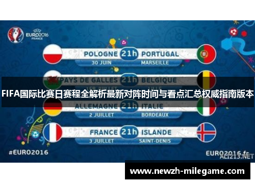 FIFA国际比赛日赛程全解析最新对阵时间与看点汇总权威指南版本 FIFA国际比赛日赛程全解析最新对阵时间与看点汇总权威指南版本